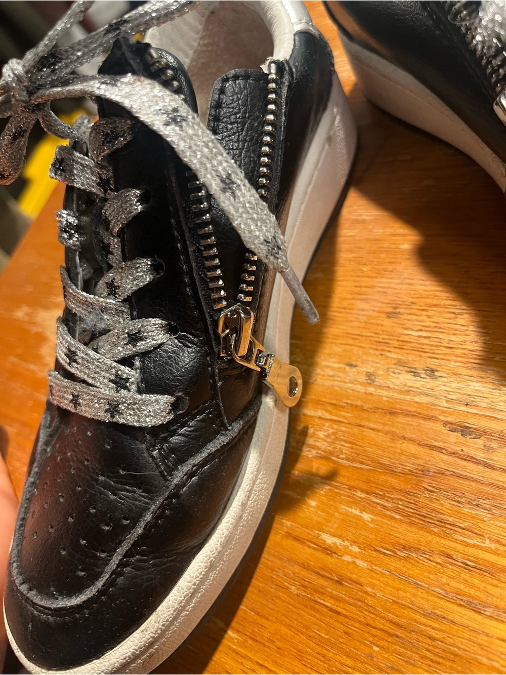 Vintage Havana Stylish original Design Distressed Leather low-top sneakers SZ 3 - Picture 3 of 9